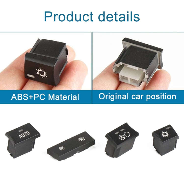 For BMW 1 Series / 3 Series / X1 / X3 Left Driving Car Air Conditioner Panel Switch Button, Air V...