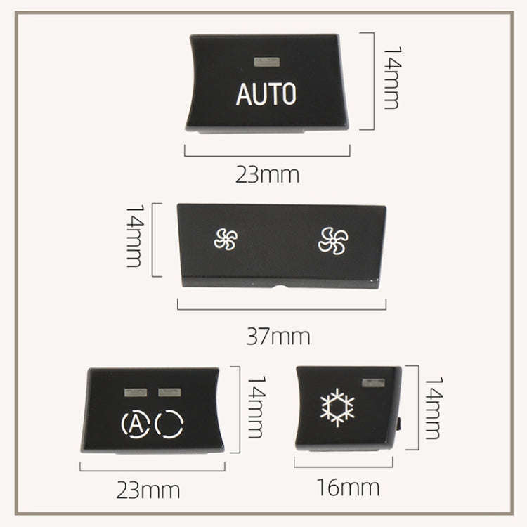 For BMW 1 Series / 3 Series / X1 / X3 Left Driving Car Air Conditioner Panel Switch Button, Air V...
