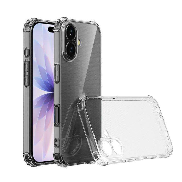 Four-Corner Shockproof Clear TPU Phone Case, For iPhone 17 Pro Max, For iPhone 17 Pro, For iPhone...