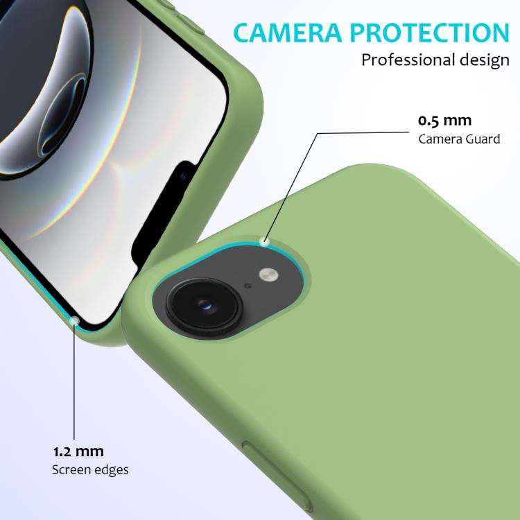 Solid Color Silicone Phone Case, For iPhone 16e, For iPhone 16 Pro Max, For iPhone 16 Pro, For iP...