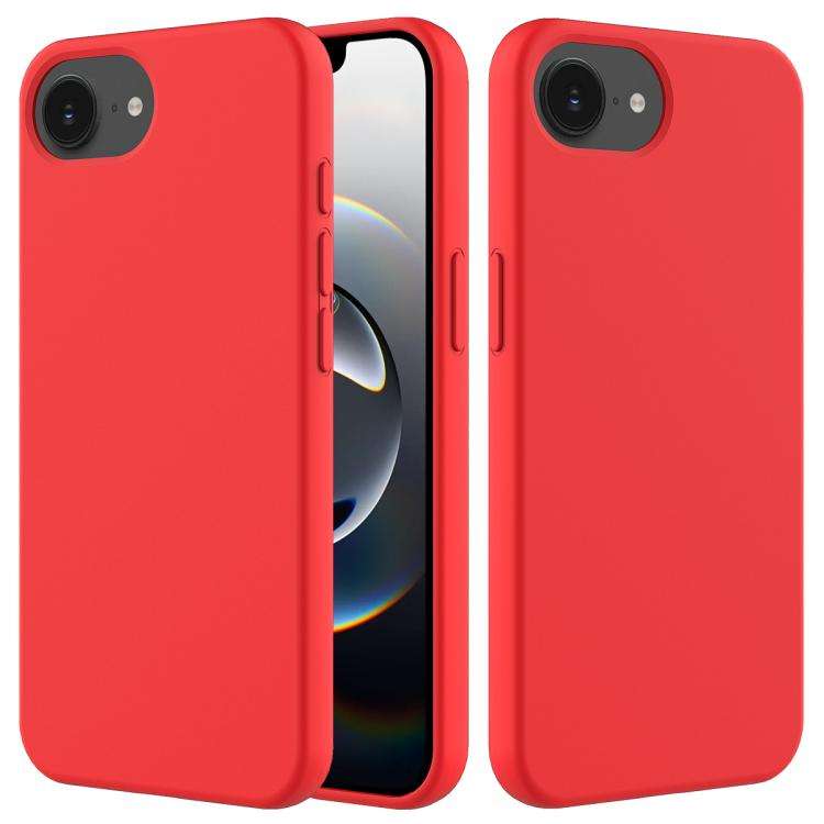 Solid Color Silicone Phone Case, For iPhone 16e, For iPhone 16 Pro Max, For iPhone 16 Pro, For iP...