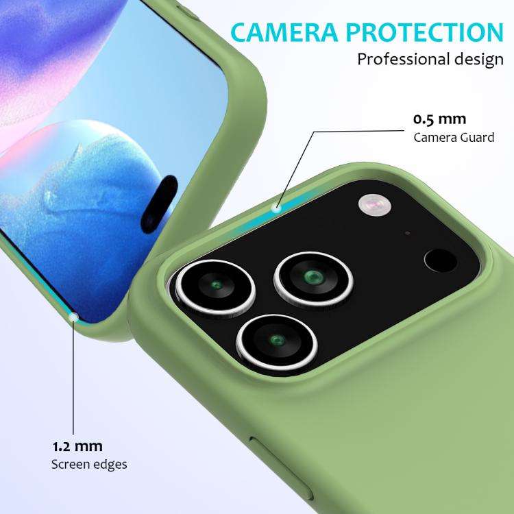 Solid Color Silicone Phone Case, For iPhone 17 Pro Max, For iPhone 17 Pro, For iPhone 17, For iPh...