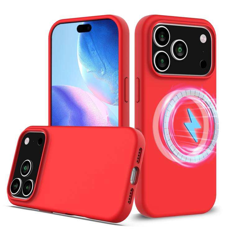 Shockproof Silicone Magsafe Phone Case, For iPhone 17 Pro Max, For iPhone 17 Pro, For iPhone 17, ...
