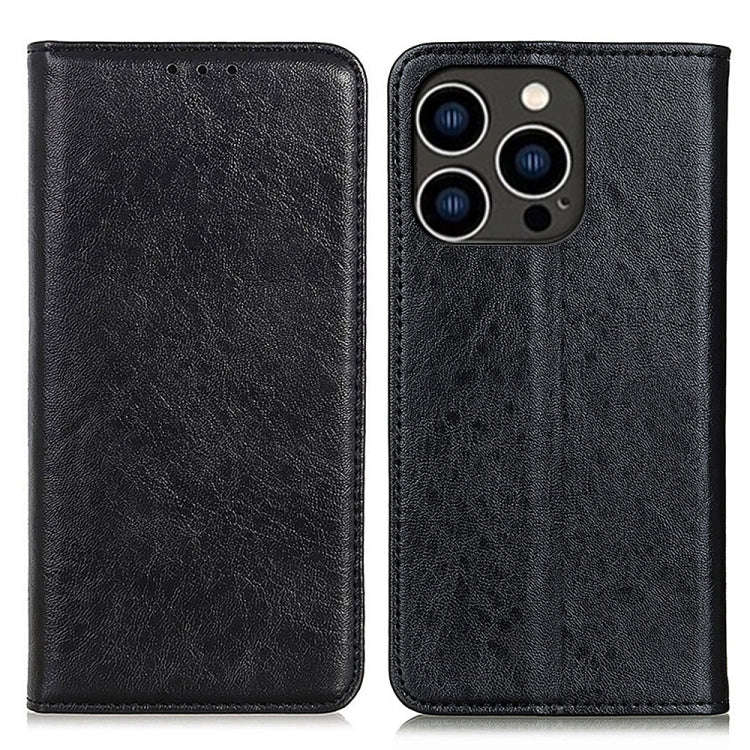 Magnetic Crazy Horse Texture Horizontal Flip Leather Phone Case, For iPhone 16 Pro Max, For iPhon...