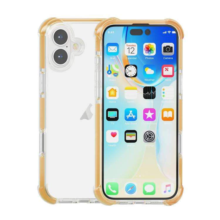 Four-corner Shockproof TPU Hybrid Acrylic Phone Case, For iPhone 16 Pro Max, For iPhone 16 Pro, F...