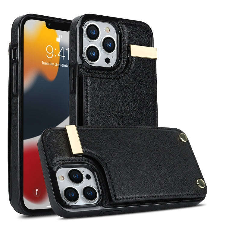 Metal Buckle Card Slots Phone Case, For iPhone 11, For iPhone 11 Pro, For iPhone XS Max, For iPho...