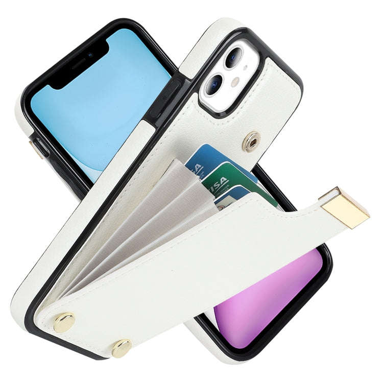 Metal Buckle Card Slots Phone Case, For iPhone 11, For iPhone 11 Pro, For iPhone XS Max, For iPho...