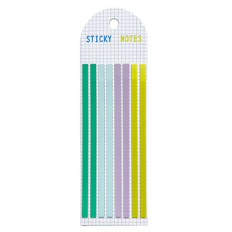 Transparent Strip Color Fluorescent Waterproof Sticky Note Long Strip Index Sticker