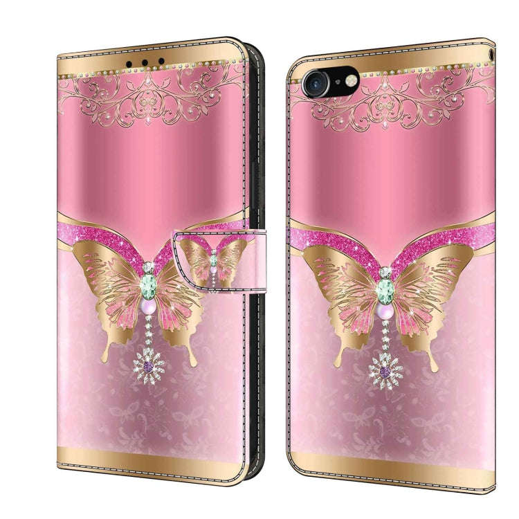 Crystal 3D Shockproof Protective Leather Phone Case, For iPhone 6 Plus / 7 Plus / 8 Plus, For iPh...