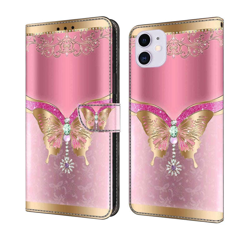 Crystal 3D Shockproof Protective Leather Phone Case, For iPhone 11 Pro Max, For iPhone 11