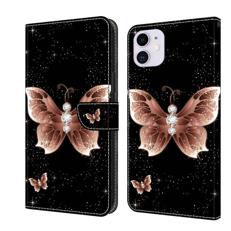 Crystal 3D Shockproof Protective Leather Phone Case, For iPhone 11 Pro Max, For iPhone 11