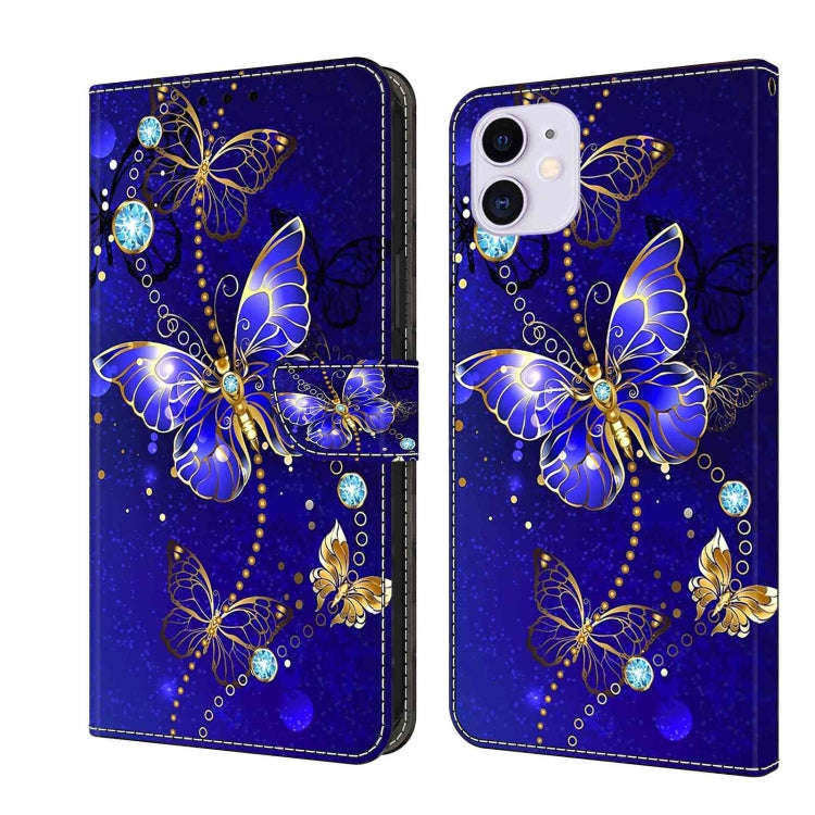 Crystal 3D Shockproof Protective Leather Phone Case, For iPhone 11 Pro Max, For iPhone 11