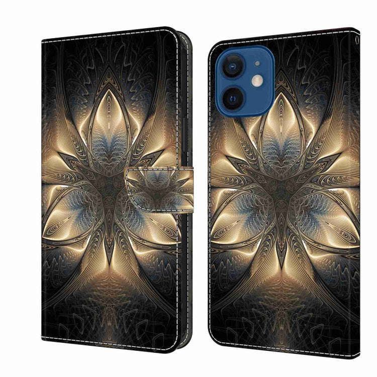 Crystal 3D Shockproof Protective Leather Phone Case, For iPhone 12 mini / 13 mini, For iPhone 12 ...