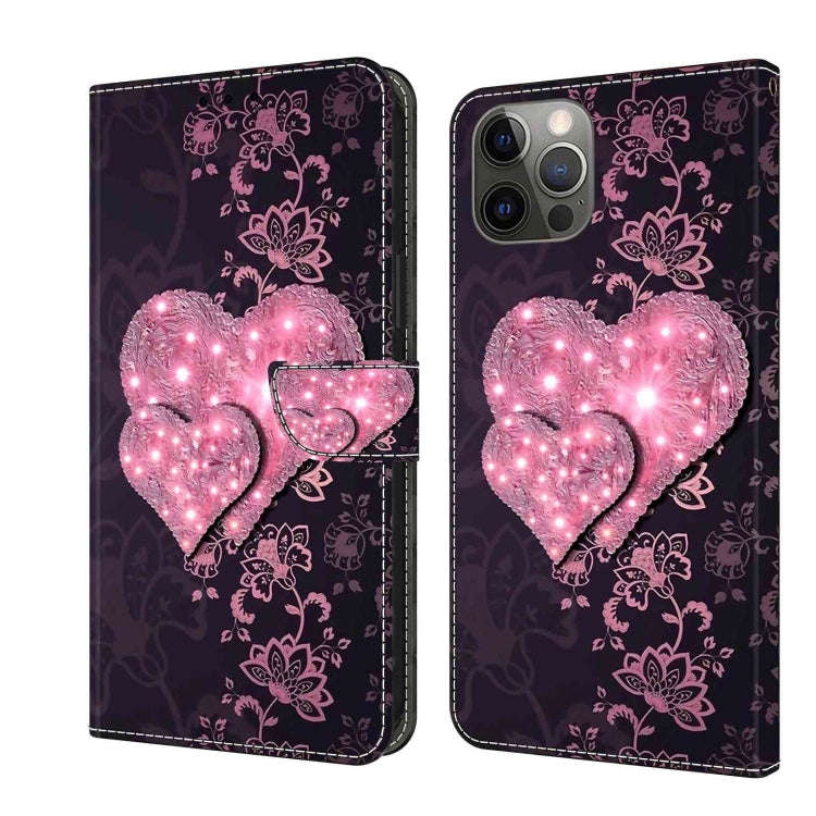 Crystal 3D Shockproof Protective Leather Phone Case, For iPhone 12 mini / 13 mini, For iPhone 12 ...