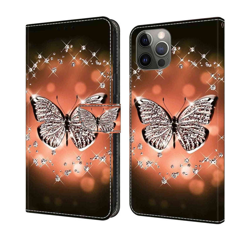 Crystal 3D Shockproof Protective Leather Phone Case, For iPhone 12 mini / 13 mini, For iPhone 12 ...