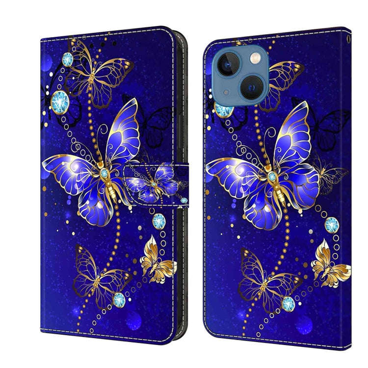 Crystal 3D Shockproof Protective Leather Phone Case, For iPhone 15 Pro, For iPhone 13 / 14