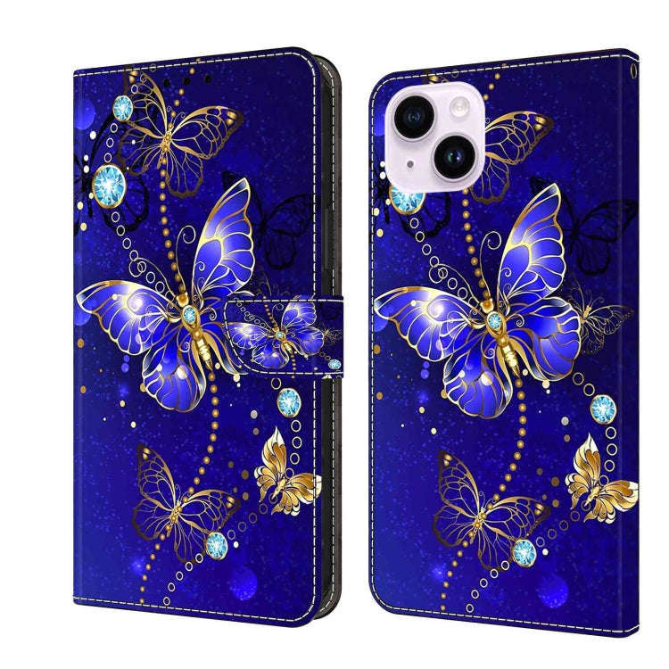 Crystal 3D Shockproof Protective Leather Phone Case, For iPhone 15 Pro Max, For iPhone 14 Plus