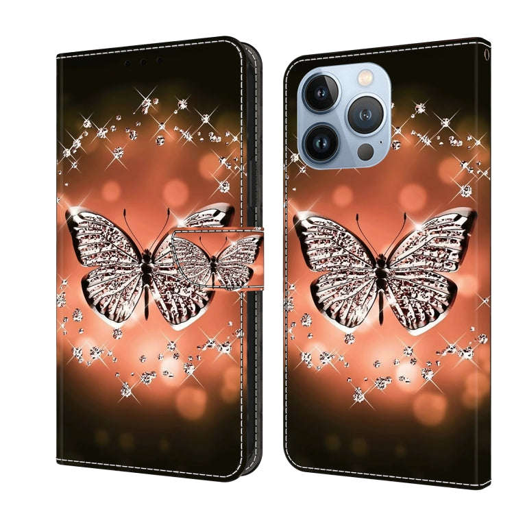 Crystal 3D Shockproof Protective Leather Phone Case, For iPhone 15 Pro Max, For iPhone 14 Plus