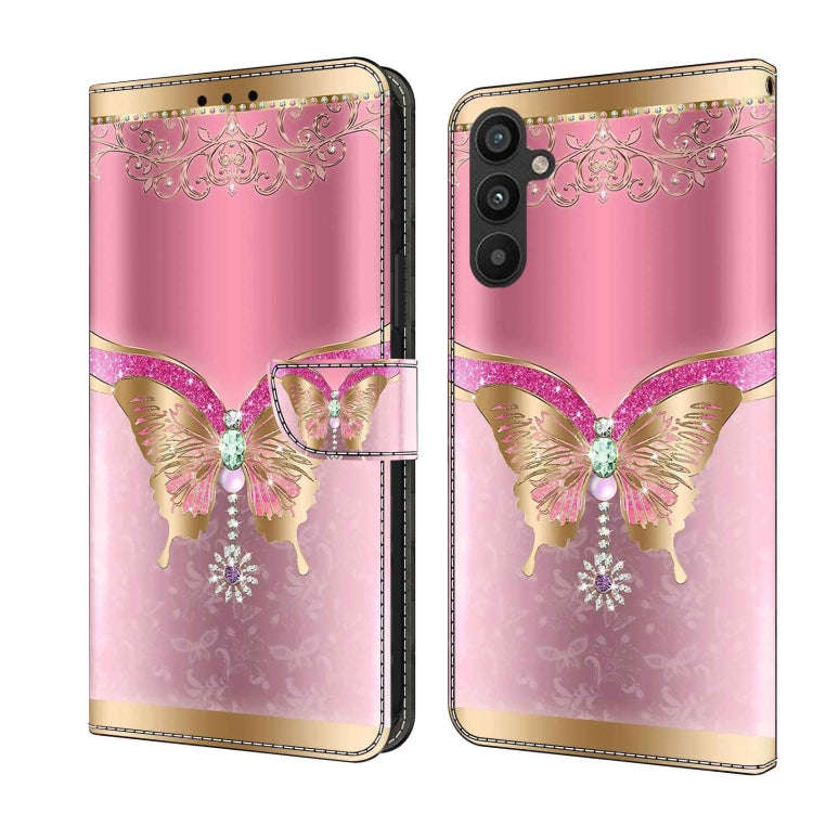 Crystal 3D Shockproof Protective Leather Phone Case, For Samsung Galaxy A34 5G, For Samsung Galax...