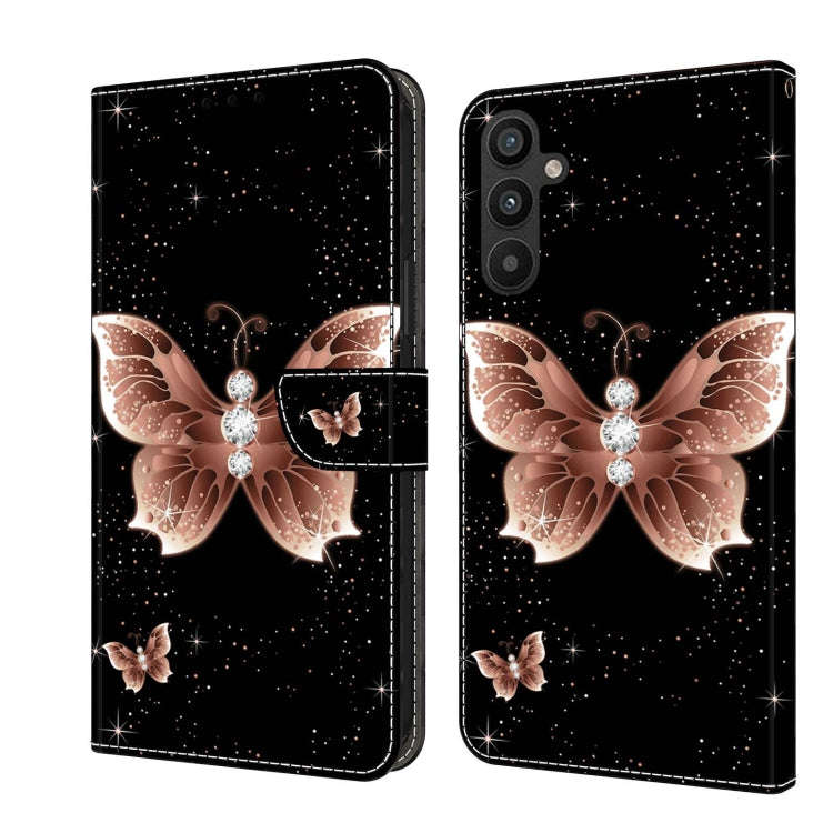 Crystal 3D Shockproof Protective Leather Phone Case, For Samsung Galaxy A34 5G, For Samsung Galax...