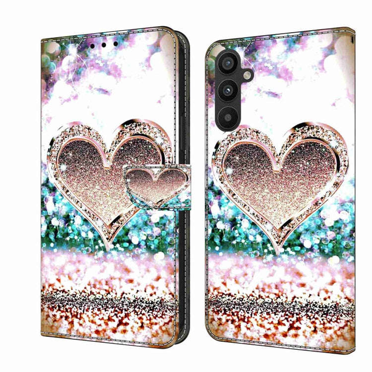 Crystal 3D Shockproof Protective Leather Phone Case, For Samsung Galaxy A34 5G, For Samsung Galax...