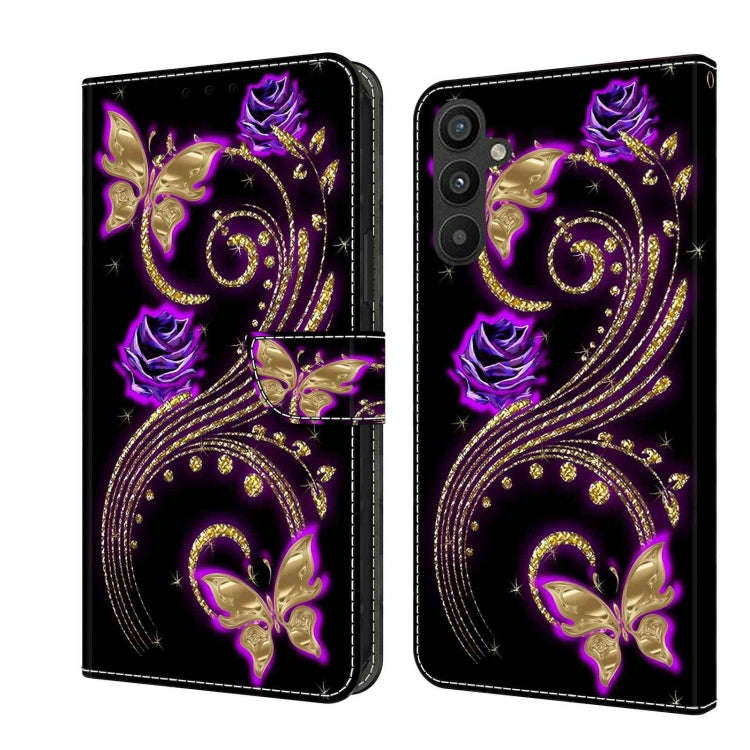 Crystal 3D Shockproof Protective Leather Phone Case, For Samsung Galaxy A34 5G, For Samsung Galax...