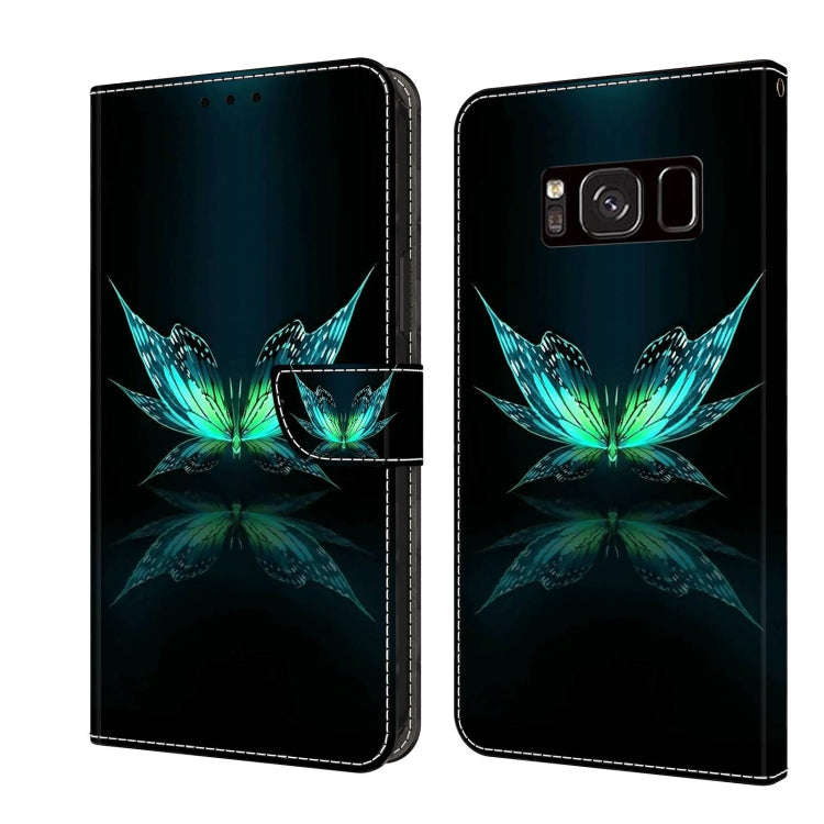 Crystal 3D Shockproof Protective Leather Phone Case, For Samsung Galaxy S8