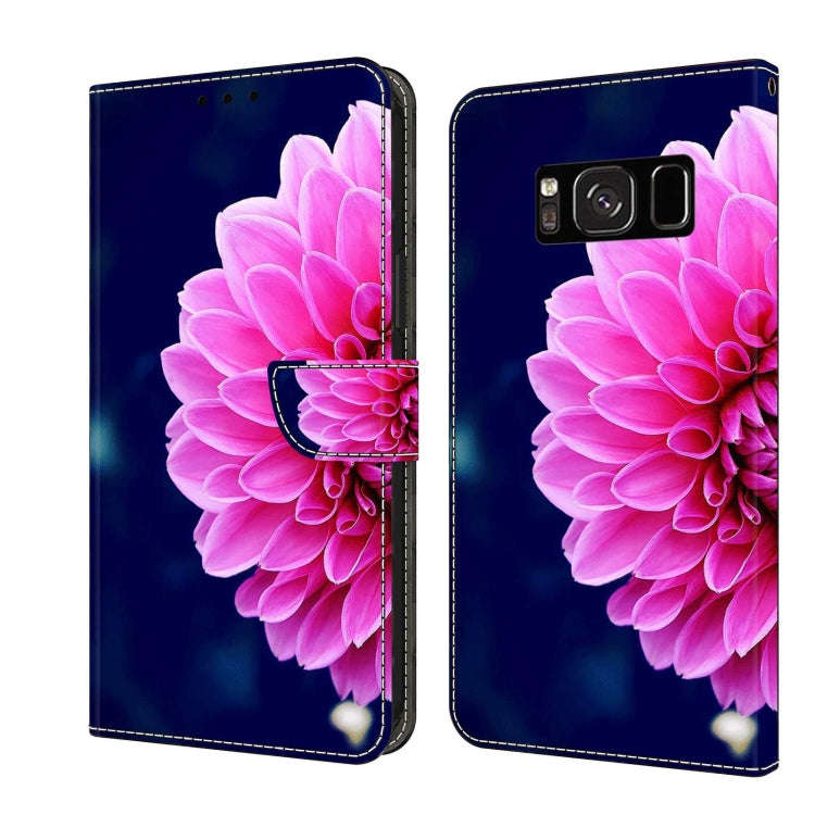 Crystal 3D Shockproof Protective Leather Phone Case, For Samsung Galaxy S8
