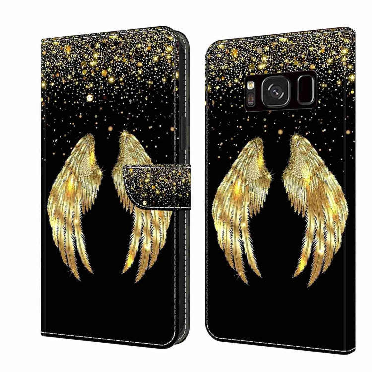Crystal 3D Shockproof Protective Leather Phone Case, For Samsung Galaxy S8