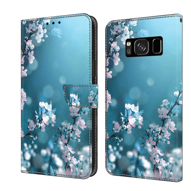 Crystal 3D Shockproof Protective Leather Phone Case, For Samsung Galaxy S8