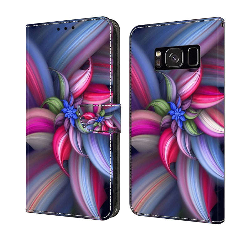 Crystal 3D Shockproof Protective Leather Phone Case, For Samsung Galaxy S8