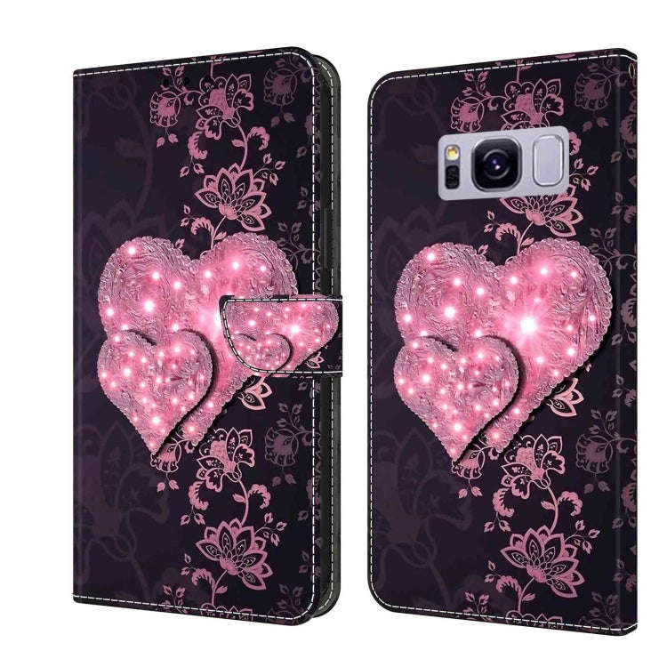 Crystal 3D Shockproof Protective Leather Phone Case, For Samsung Galaxy S9, For Samsung Galaxy S8+
