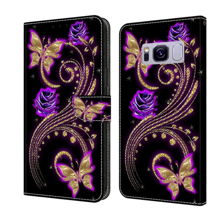 Crystal 3D Shockproof Protective Leather Phone Case, For Samsung Galaxy S9, For Samsung Galaxy S8+