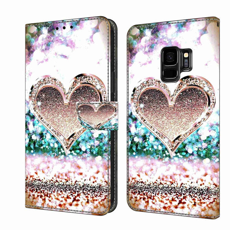 Crystal 3D Shockproof Protective Leather Phone Case, For Samsung Galaxy S9, For Samsung Galaxy S8+