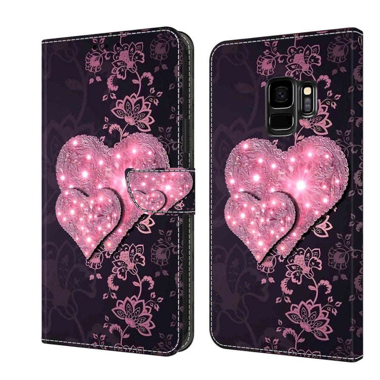Crystal 3D Shockproof Protective Leather Phone Case, For Samsung Galaxy S9, For Samsung Galaxy S8+