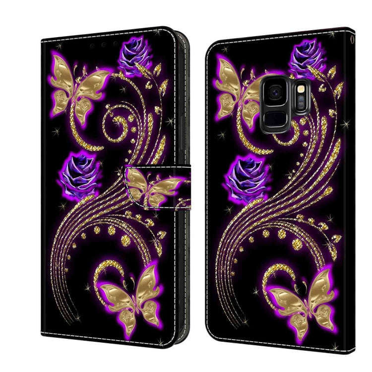 Crystal 3D Shockproof Protective Leather Phone Case, For Samsung Galaxy S9, For Samsung Galaxy S8+