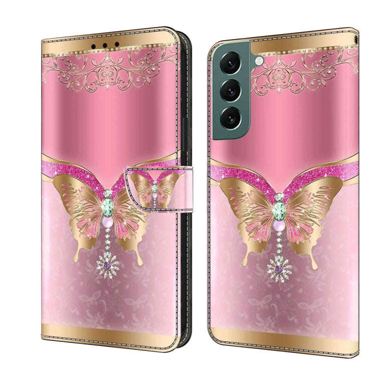 Crystal 3D Shockproof Protective Leather Phone Case, For Samsung Galaxy S22 Ultra, For Samsung Ga...