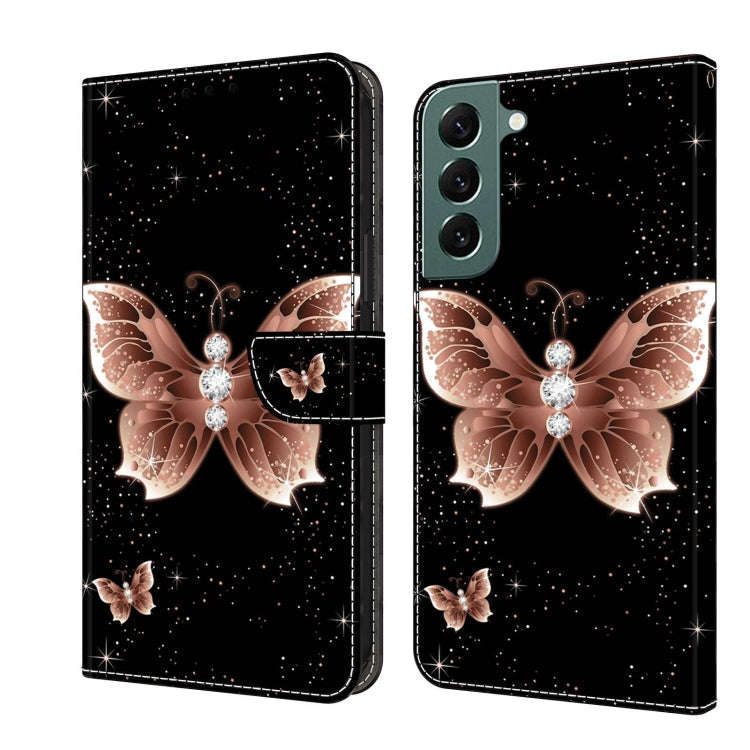 Crystal 3D Shockproof Protective Leather Phone Case, For Samsung Galaxy S22 Ultra, For Samsung Ga...