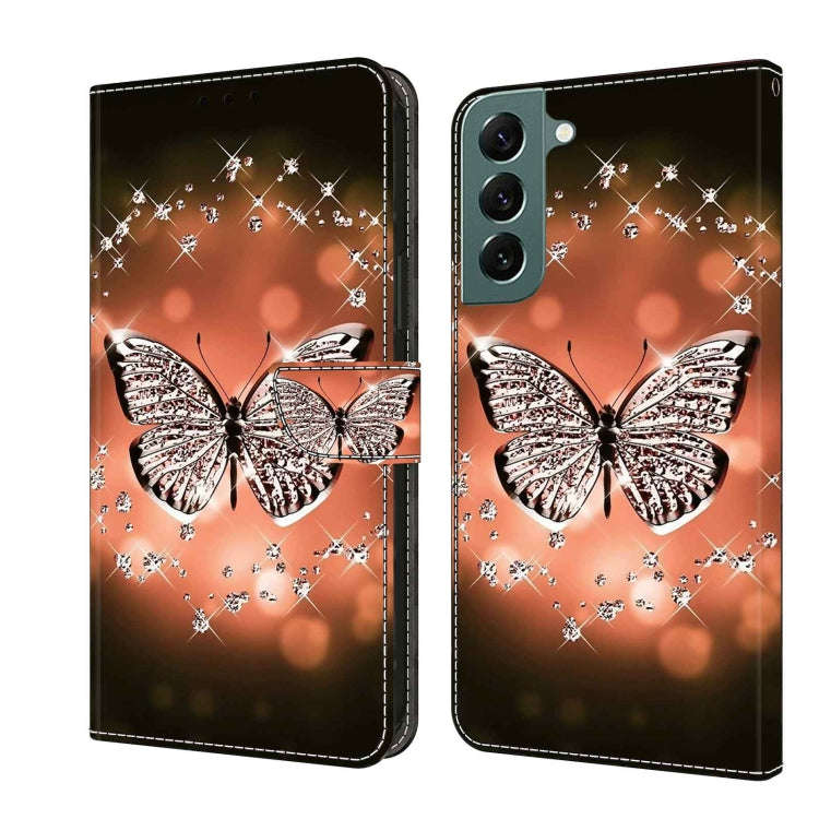 Crystal 3D Shockproof Protective Leather Phone Case, For Samsung Galaxy S22 Ultra, For Samsung Ga...