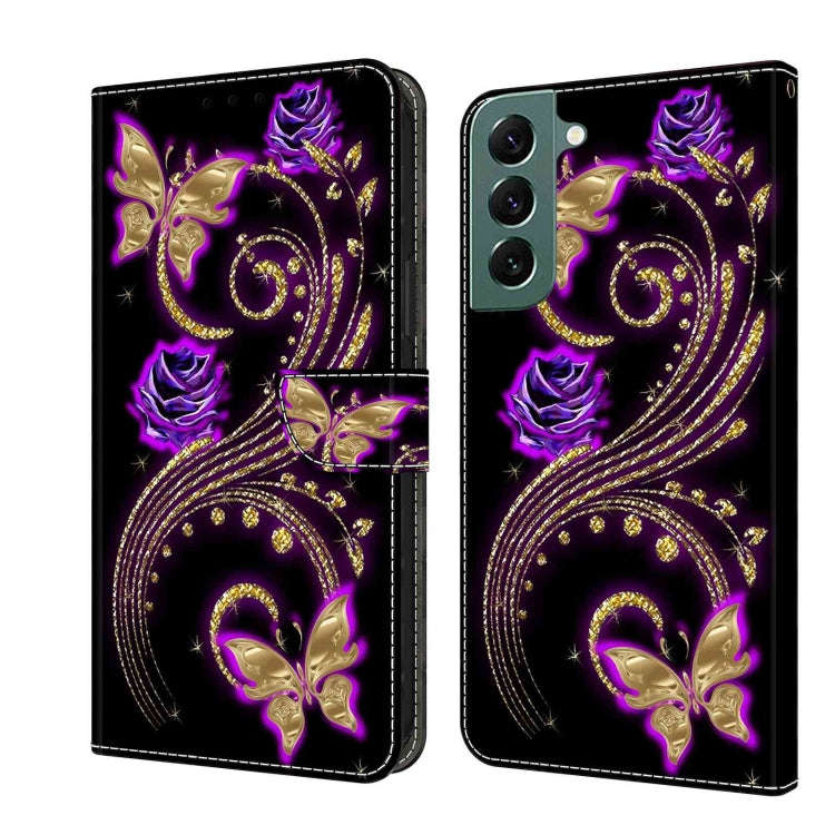 Crystal 3D Shockproof Protective Leather Phone Case, For Samsung Galaxy S22 Ultra, For Samsung Ga...