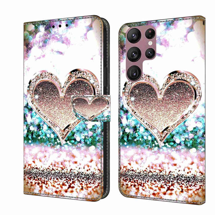 Crystal 3D Shockproof Protective Leather Phone Case, For Samsung Galaxy S22 Ultra, For Samsung Ga...