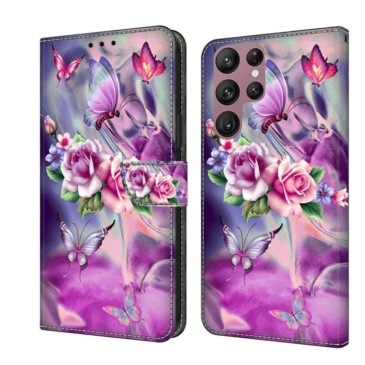 Crystal 3D Shockproof Protective Leather Phone Case, For Samsung Galaxy S22 Ultra, For Samsung Ga...