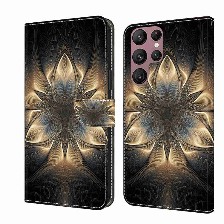 Crystal 3D Shockproof Protective Leather Phone Case, For Samsung Galaxy S22 Ultra, For Samsung Ga...