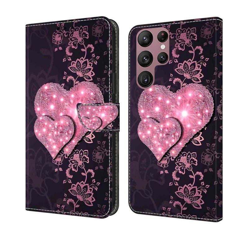 Crystal 3D Shockproof Protective Leather Phone Case, For Samsung Galaxy S22 Ultra, For Samsung Ga...