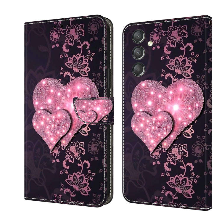 Crystal 3D Shockproof Protective Leather Phone Case, For Samsung Galaxy A14 4G / 5G, For Samsung ...