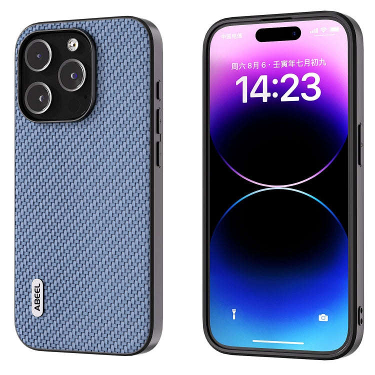 ABEEL Carbon Fiber Texture Protective Phone Case, For iPhone 15 Pro Max, For iPhone 15 Pro, For i...