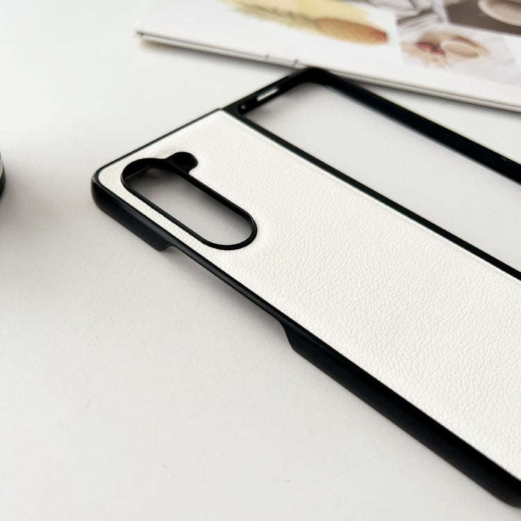 Litchi Texture PC +TPU Shockproof Phone Case, For Samsung Galaxy Z Fold5, For Samsung Galaxy Z Flip5