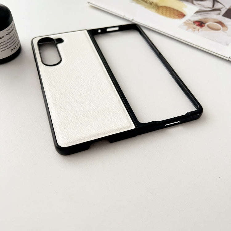 Litchi Texture PC +TPU Shockproof Phone Case, For Samsung Galaxy Z Fold5, For Samsung Galaxy Z Flip5