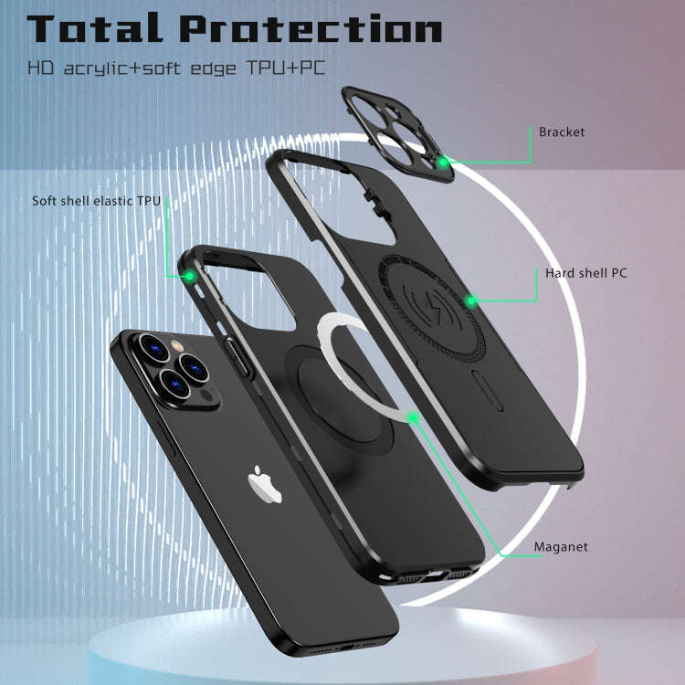 MagSafe Magnetic Invisible Camera Holder Phone Case, For iPhone 15 Pro Max, For iPhone 15 Pro, Fo...