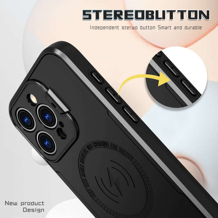 MagSafe Magnetic Invisible Camera Holder Phone Case, For iPhone 15 Pro Max, For iPhone 15 Pro, Fo...